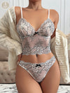 Ivory Glimpse Lace Bra And Panties Set image 0
