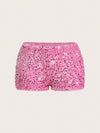 Cheetah Print Low Rise Sequin Shorts image 13