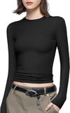 Long Sleeve T Shirts Crew Neck Slim Fit Top image 6