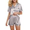 Silk Satin Pajamas Set Two-Pieceimage 10