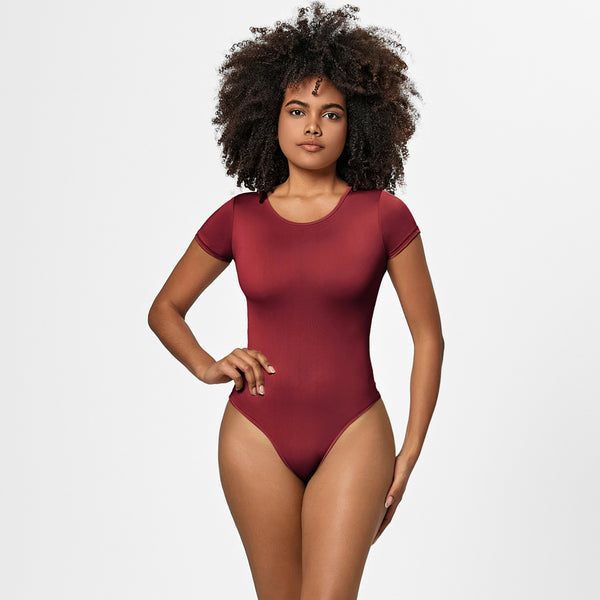 Short Sleeve Slim Fit Bodysuit image 1