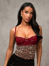 Leopard Print Mesh Lace Top image 12