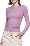 Long Sleeve T Shirts Crew Neck Slim Fit Top image 1