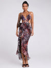 Soraya Coastal High Slit Dress image 5