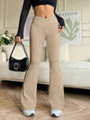  V-Shaped High-Waist Flared Pants image 11