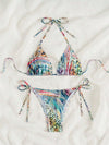Tribal Animal Pattern Bikini With Triangle Strap image 4