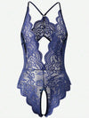 Allure Lace Crotchless Lingerie Bodysuitimage 15