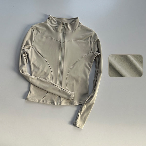 Slim Fit Quick Dry Zipper Jacket Top image 8