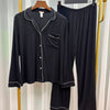 Satin Modal Long Sleeve Pajama Set image 0