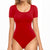 Double Lined Long Sleeve Thong Bodysuit Top image 0