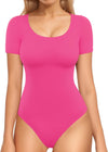 Double Lined Long Sleeve Thong Bodysuit Top image 9